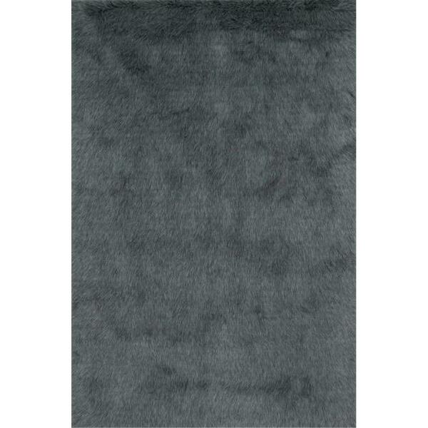 Marshmallow Fluff Loloi Shags Graphite Rug 5 Ft. x 7 Ft. 6 In. DANSDA-09GT005076